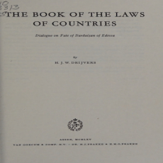 H. J. W. Drijvers - The Book of the Laws of Countries. Dialogue on Fate of Bardaisan of Edessa H. J. W. Drijvers - The Book of the Laws of Countries. Dialogue on Fate of Bardaisan of Edessa