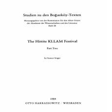 Itamar Singer - The Hittite KI.LAM festival, Volume 2 Itamar Singer - The Hittite KI.LAM festival, Volume 2